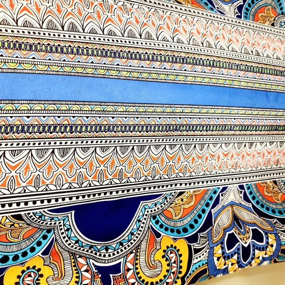 ARTISAN NY Women's Colorful Sleeveless Slim Fit  Patterned Dress Size 6 - Picture 4 of 8